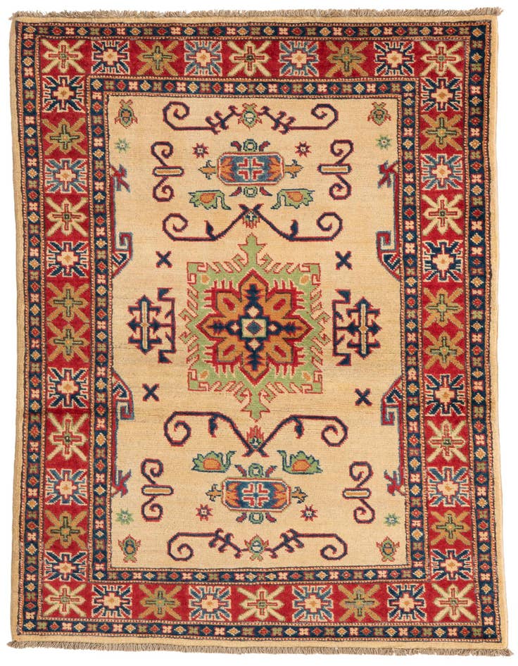 Detail image of 3' 3 x 5' 1 Hand Knotted Kazak Rug