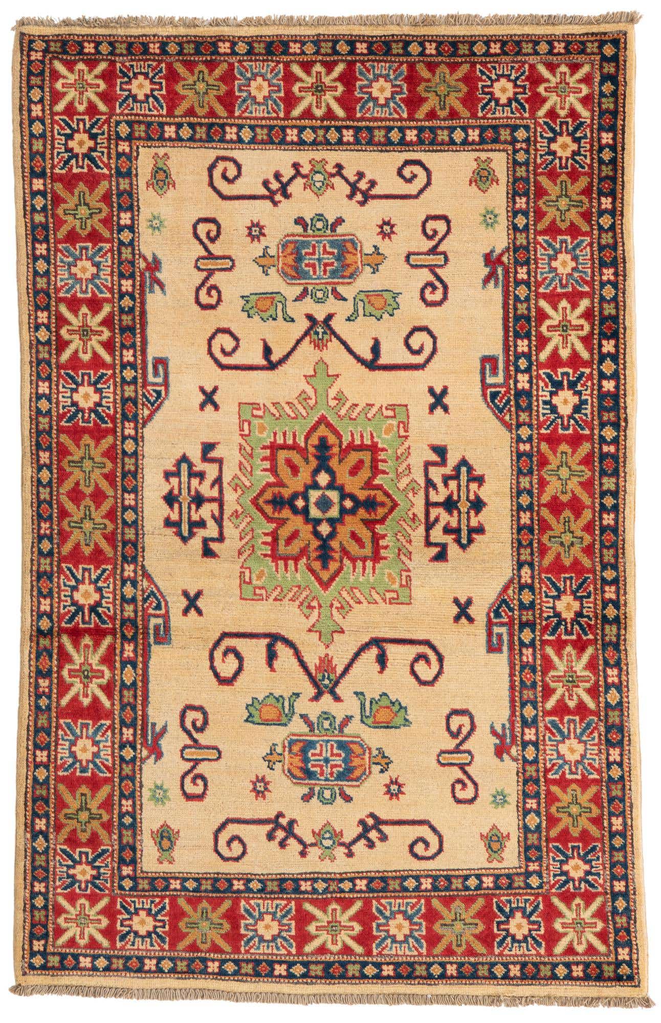 3' 3 x 5' 1 Hand Knotted Kazak Rug