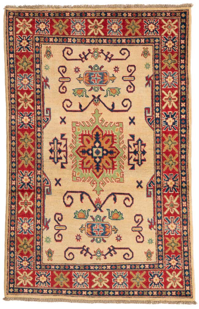3' 3 x 5' 1 Hand Knotted Kazak Rug