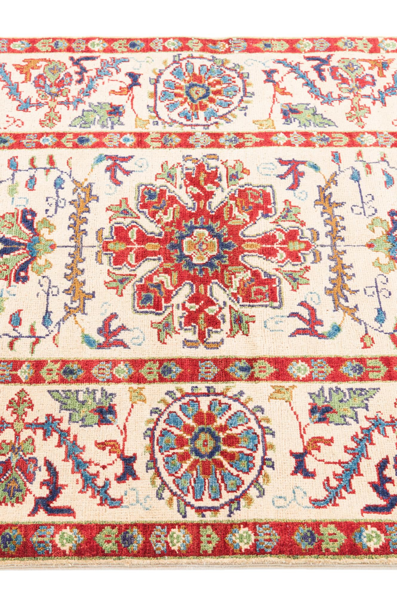 3' 3 x 4' 9 Hand Knotted Kazak Rug