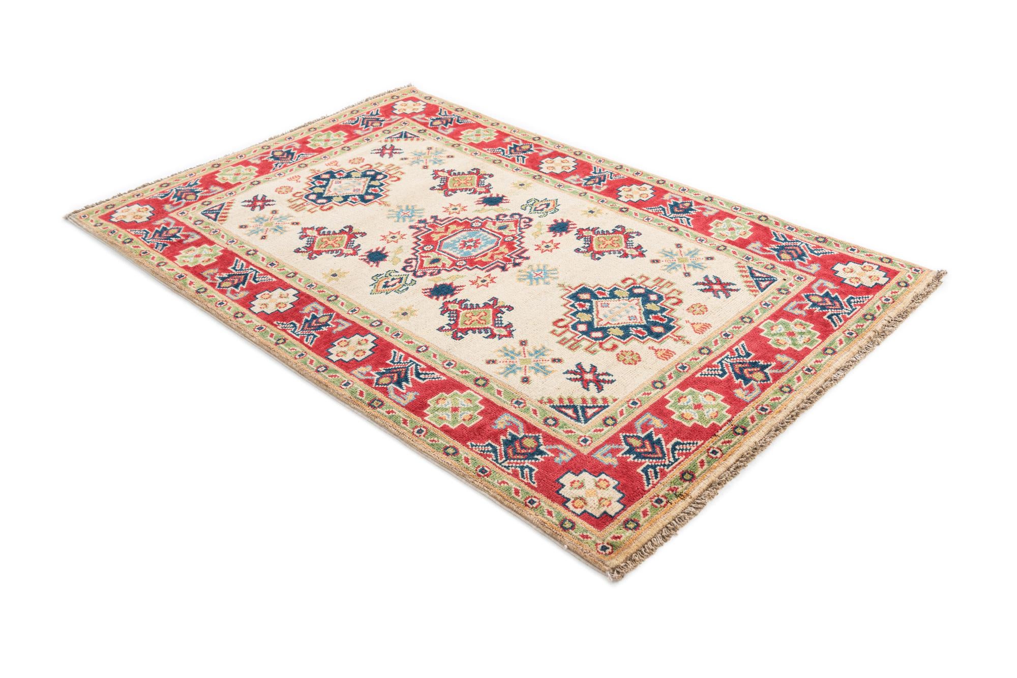 3' 5 x 5' 1 Hand Knotted Kazak Rug