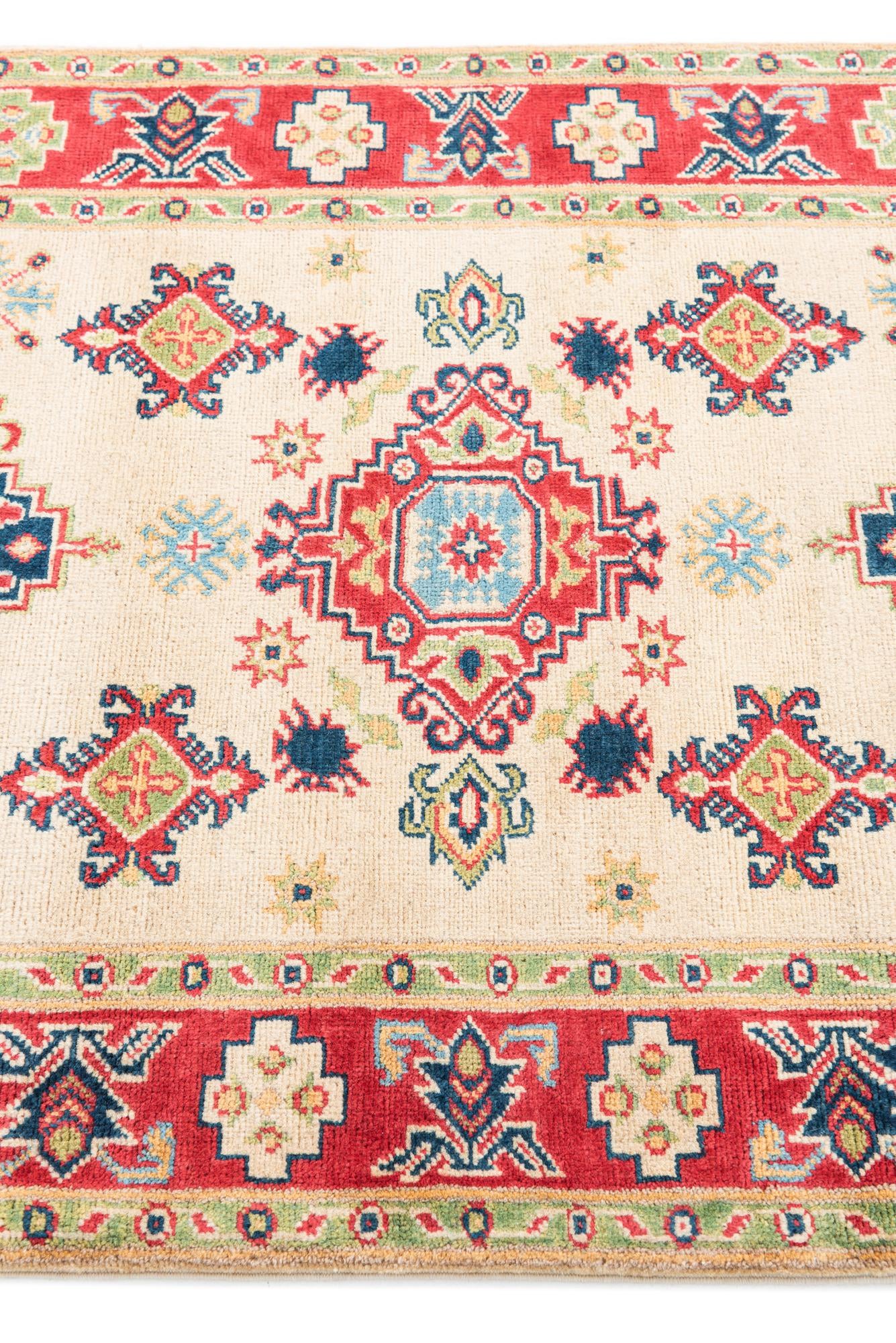 3' 5 x 5' 1 Hand Knotted Kazak Rug