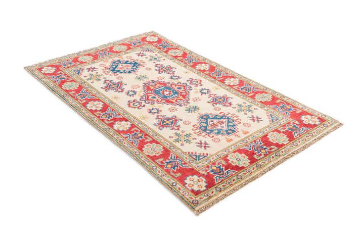 3' 2 x 5' 2 Hand Knotted Kazak Rug