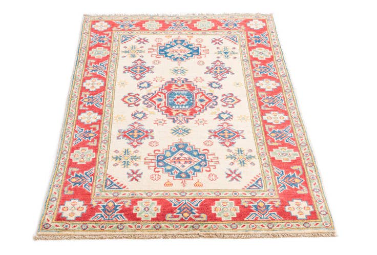Detail image of 3' 2 x 5' 2 Hand Knotted Kazak Rug