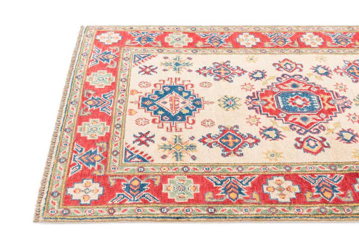 3' 2 x 5' 2 Hand Knotted Kazak Rug