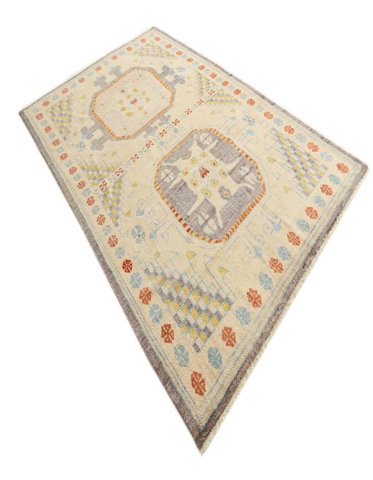 Detail image of 6' 6 x 10' 1 Hand Knotted Kazak Rug