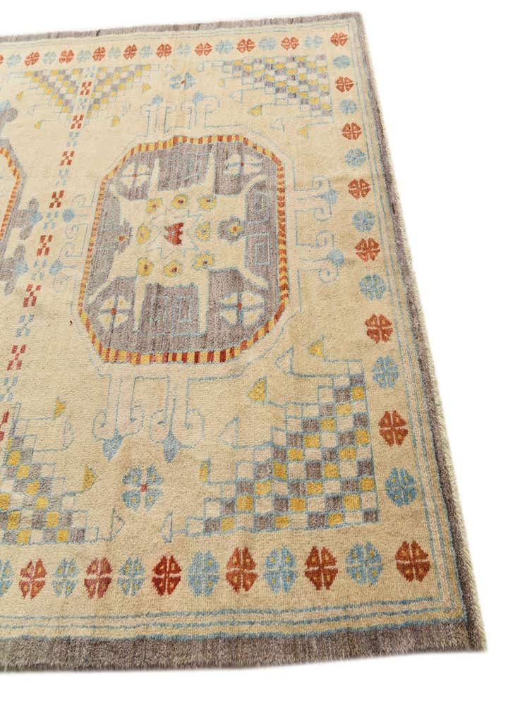 6' 6 x 10' 1 Hand Knotted Kazak Rug