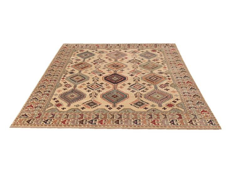 Detail image of 6' 8 x 9' 10 Hand Knotted Kazak Rug