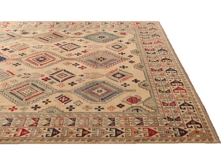 Detail image of 6' 8 x 9' 10 Hand Knotted Kazak Rug
