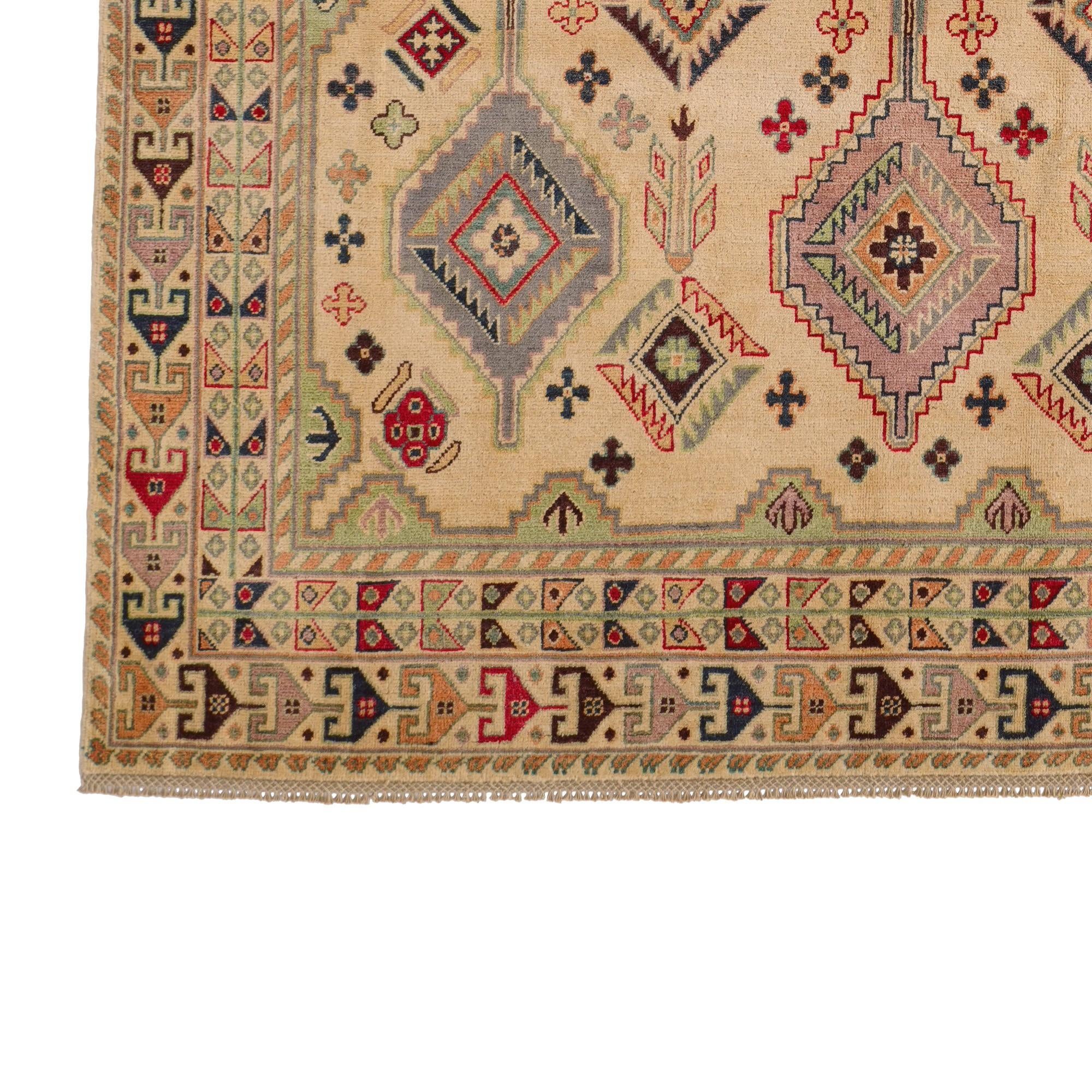6' 8 x 9' 10 Hand Knotted Kazak Rug