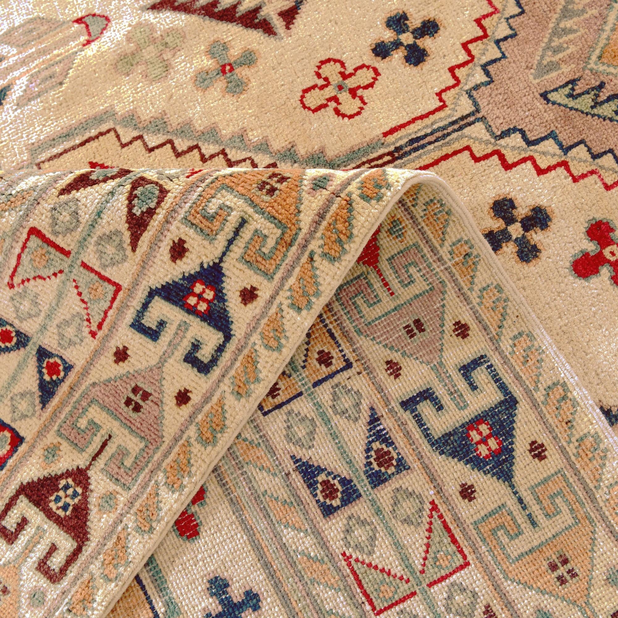 6' 8 x 9' 10 Hand Knotted Kazak Rug
