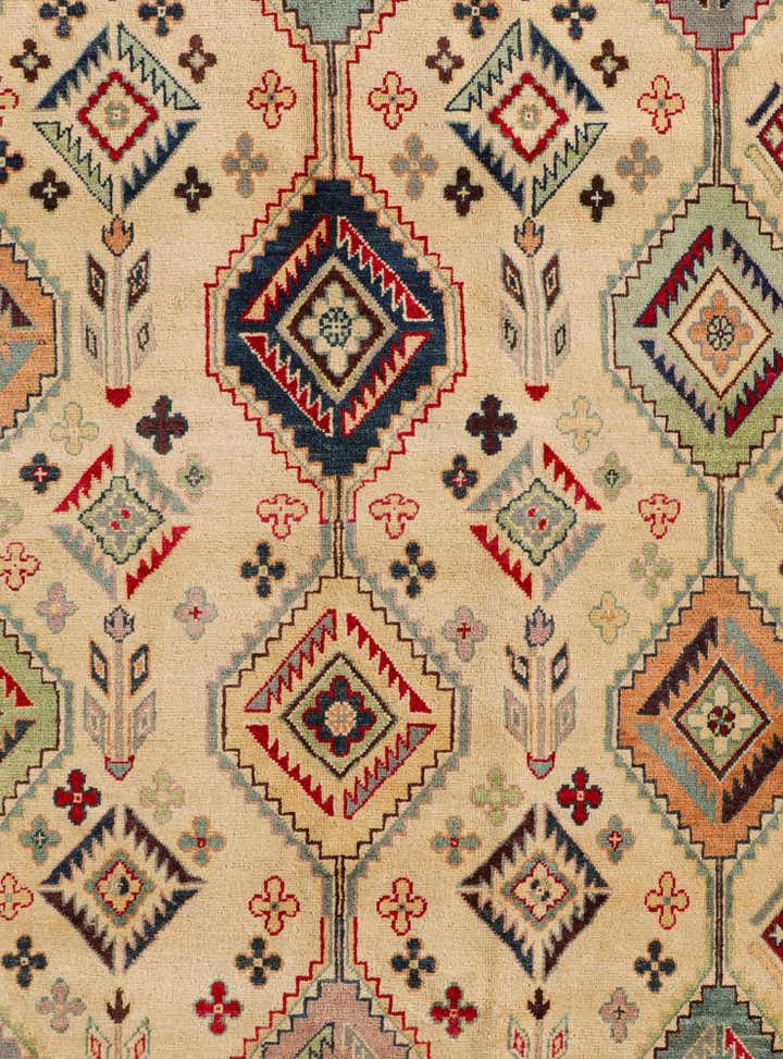 6' 8 x 9' 10 Hand Knotted Kazak Rug