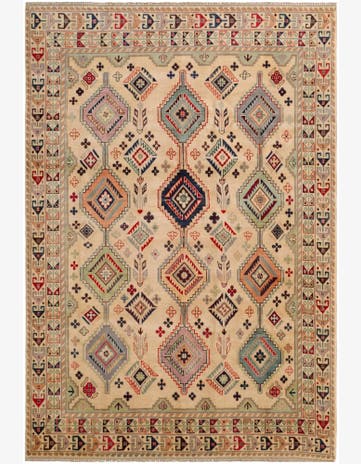 6' 8 x 9' 10 Hand Knotted Kazak Rug