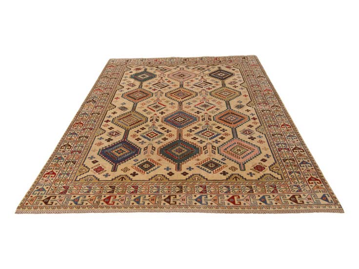 Detail image of 6' 8 x 9' 8 Hand Knotted Kazak Rug