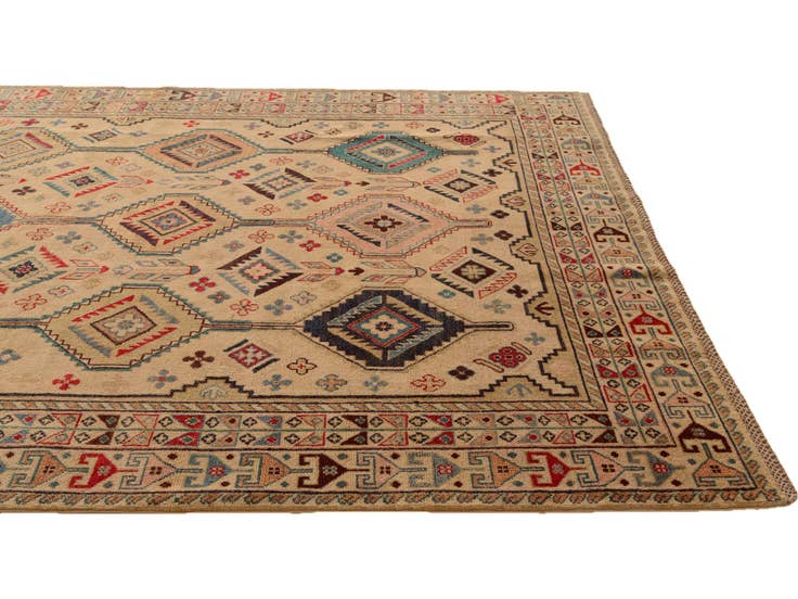 Detail image of 6' 8 x 9' 8 Hand Knotted Kazak Rug