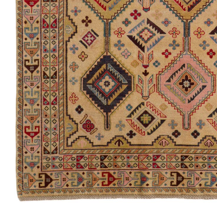 Detail image of 6' 8 x 9' 8 Hand Knotted Kazak Rug