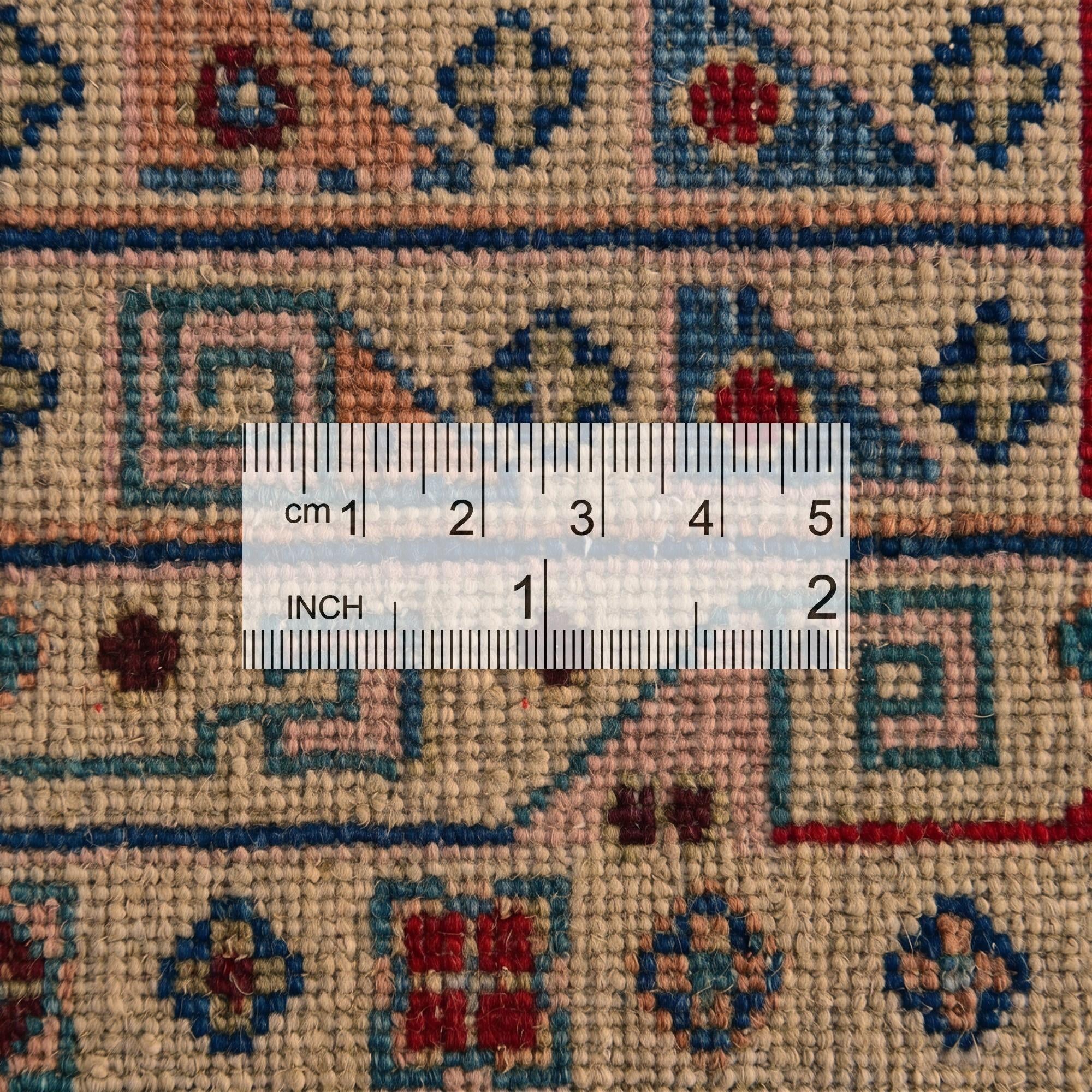 6' 8 x 9' 8 Hand Knotted Kazak Rug