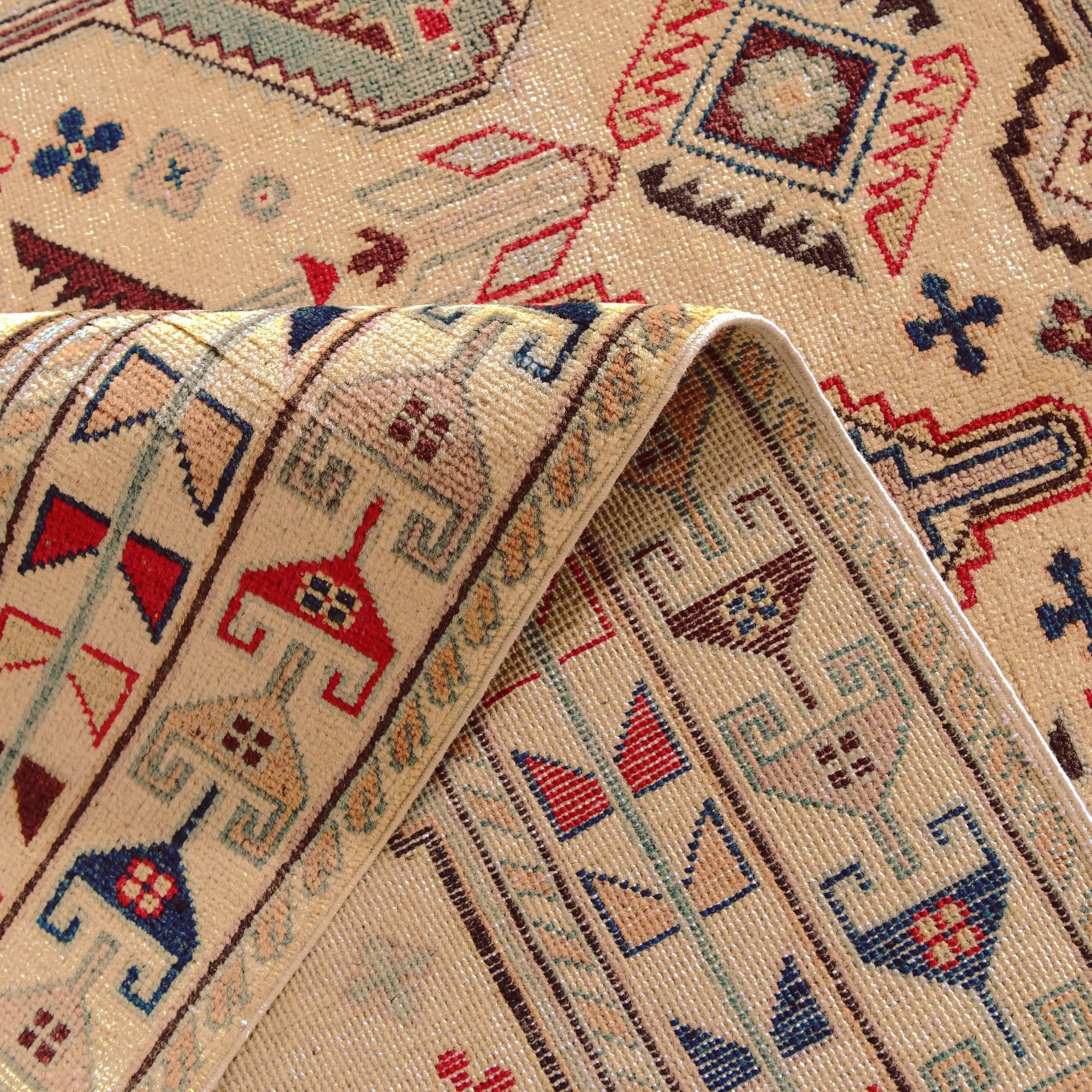 5' 8 x 7' 10 Hand Knotted Kazak Rug