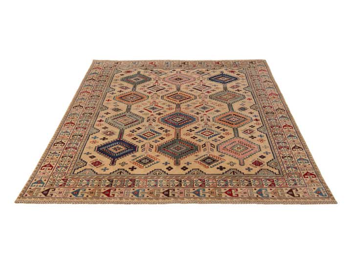 6' 6 x 9' 1 Hand Knotted Kazak Rug