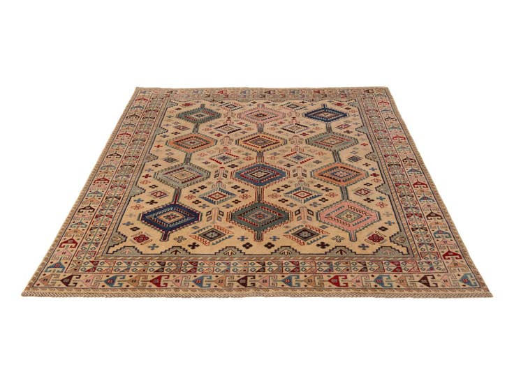 Detail image of 6' 6 x 9' 1 Hand Knotted Kazak Rug