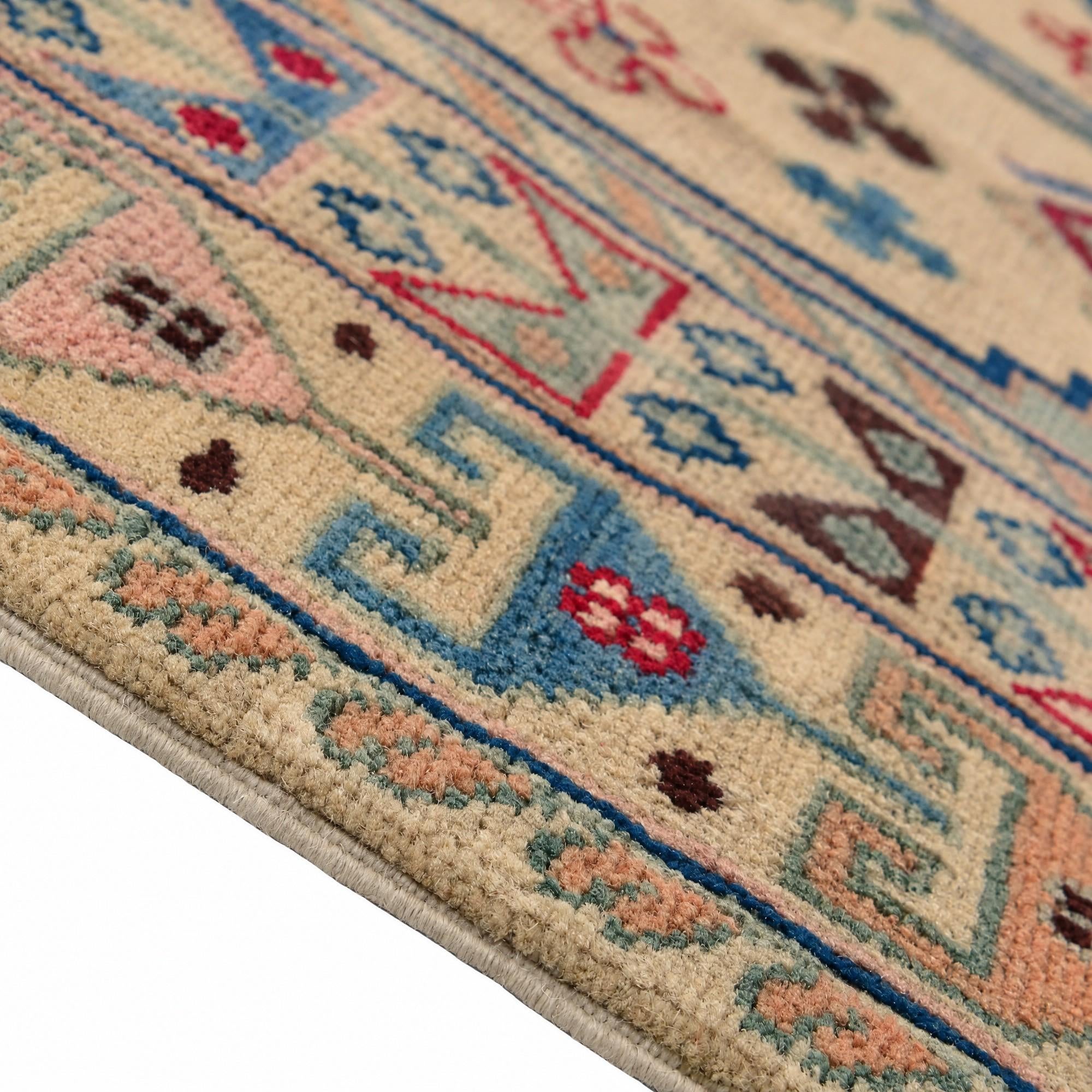 200cm x 275cm anudado a mano Kazak Alfombra