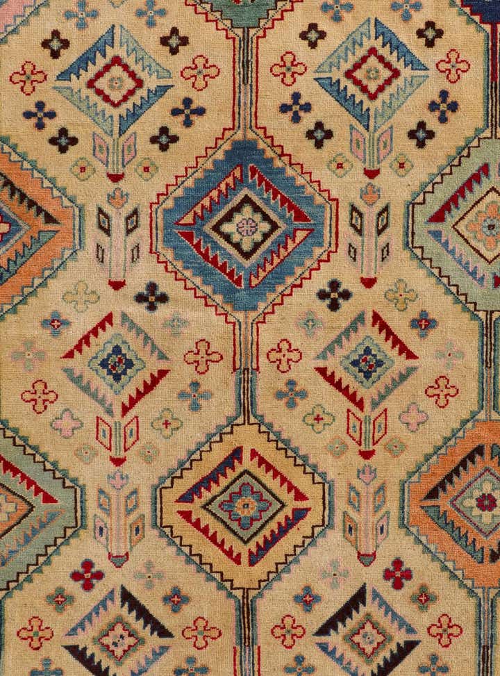 6' 6 x 9' 1 Hand Knotted Kazak Rug