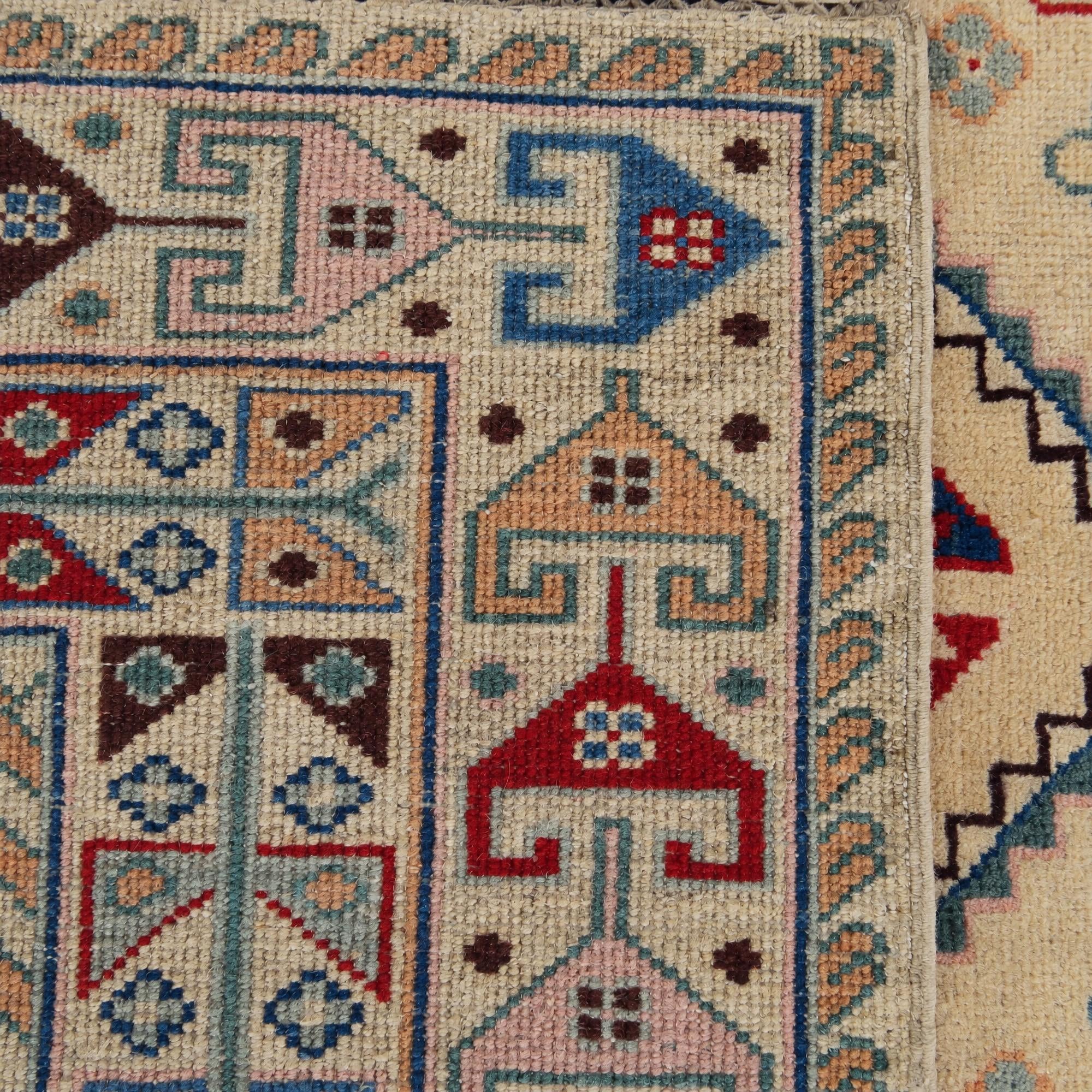 200cm x 275cm anudado a mano Kazak Alfombra