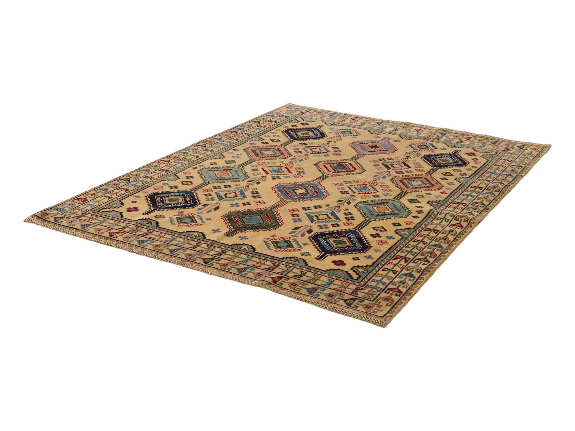 5' 8 x 7' 5 Hand Knotted Kazak Rug
