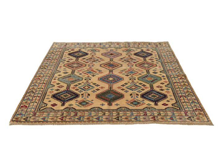 5' 8 x 7' 5 Hand Knotted Kazak Rug