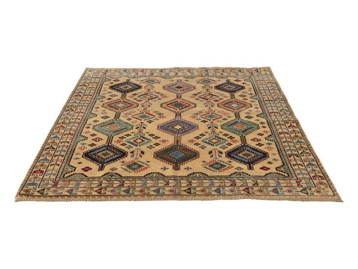 Detail image of 5' 8 x 7' 5 Hand Knotted Kazak Rug