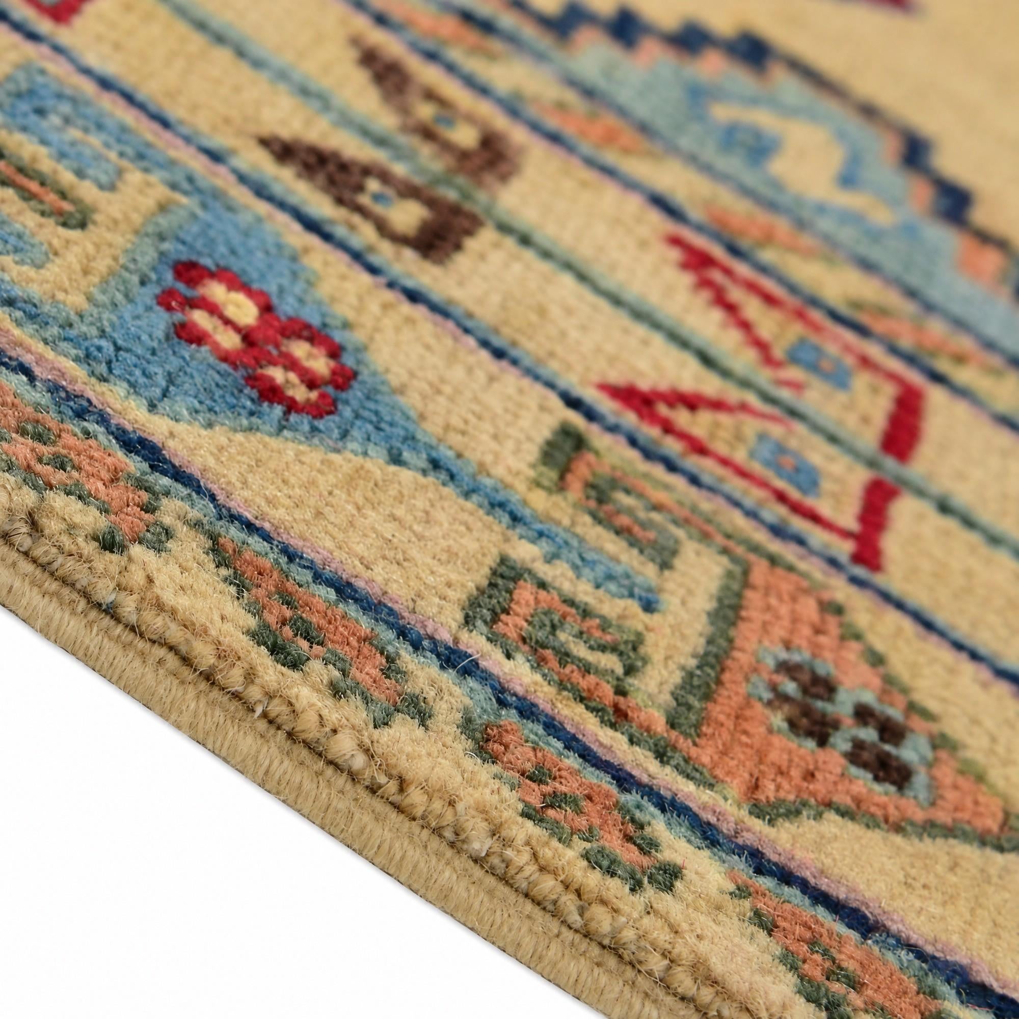 175cm x 225cm Hand Knotted Kazak Rug