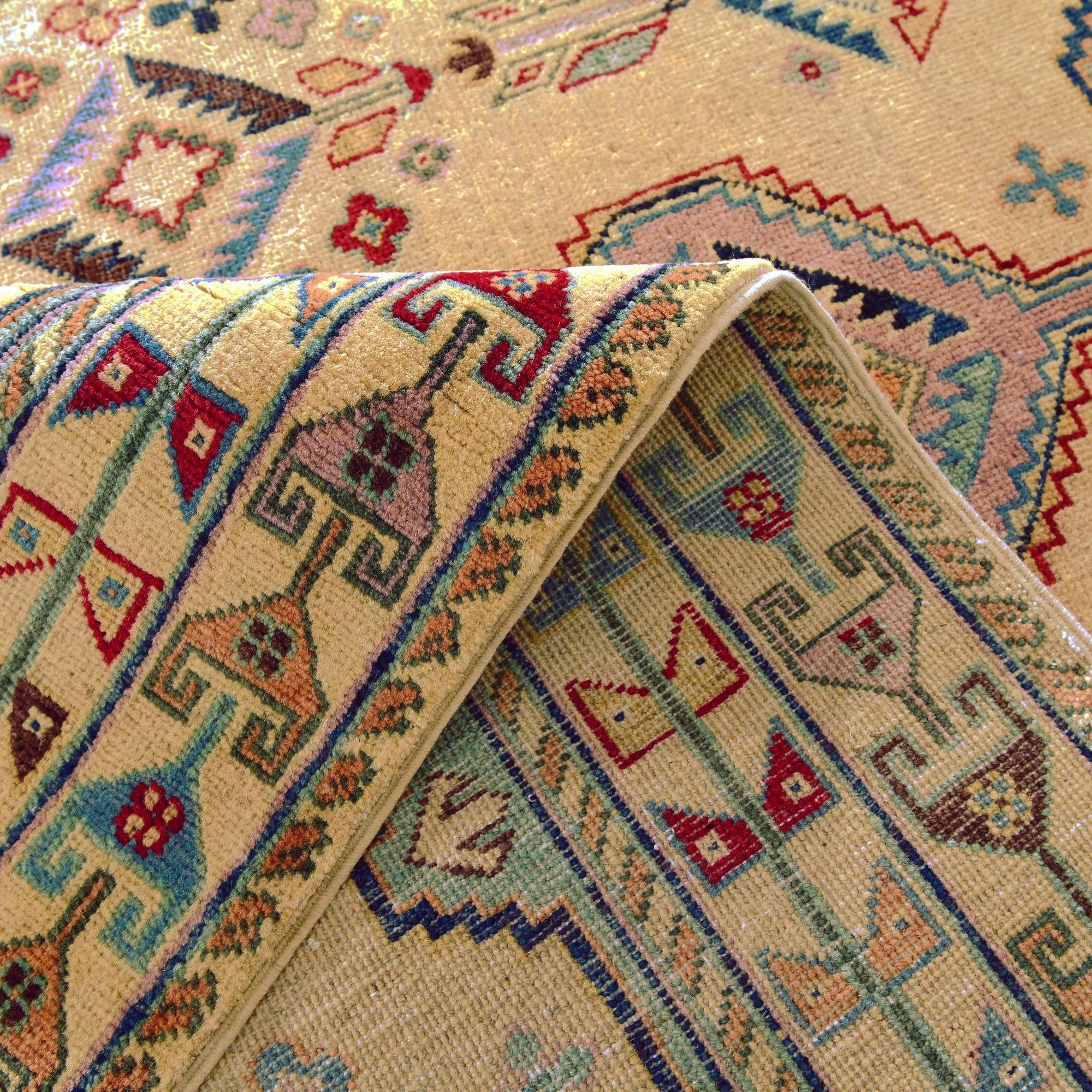 5' 8 x 7' 5 Hand Knotted Kazak Rug