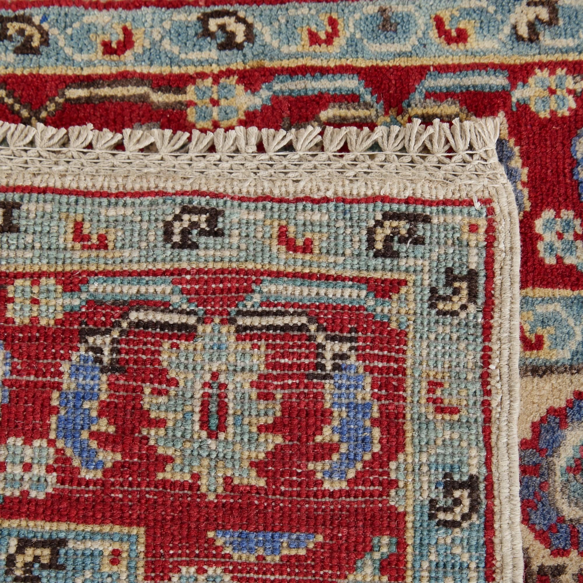 Detail image 12 of 12: 2' 11 x 5' Hand Knotted Kazak Rug