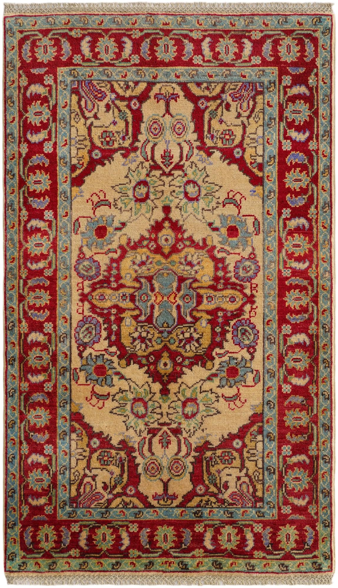 2' 11 x 5' Hand Knotted Kazak Rug