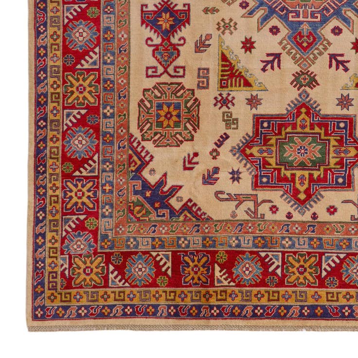 Detail image of 8' 1 x 9' 9 Hand Knotted Kazak Rug