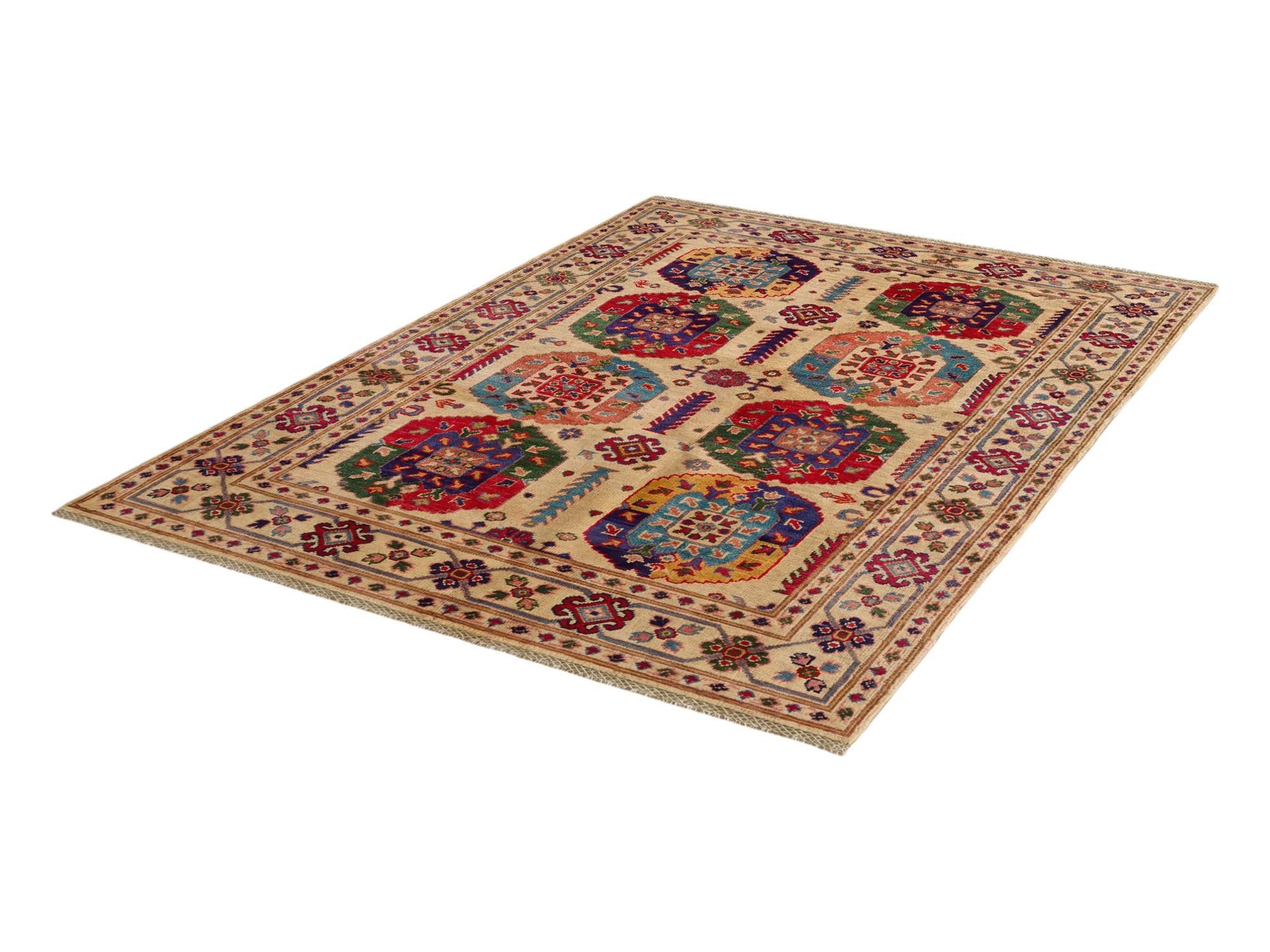 4' 1 x 6' 4 Hand Knotted Kazak Rug