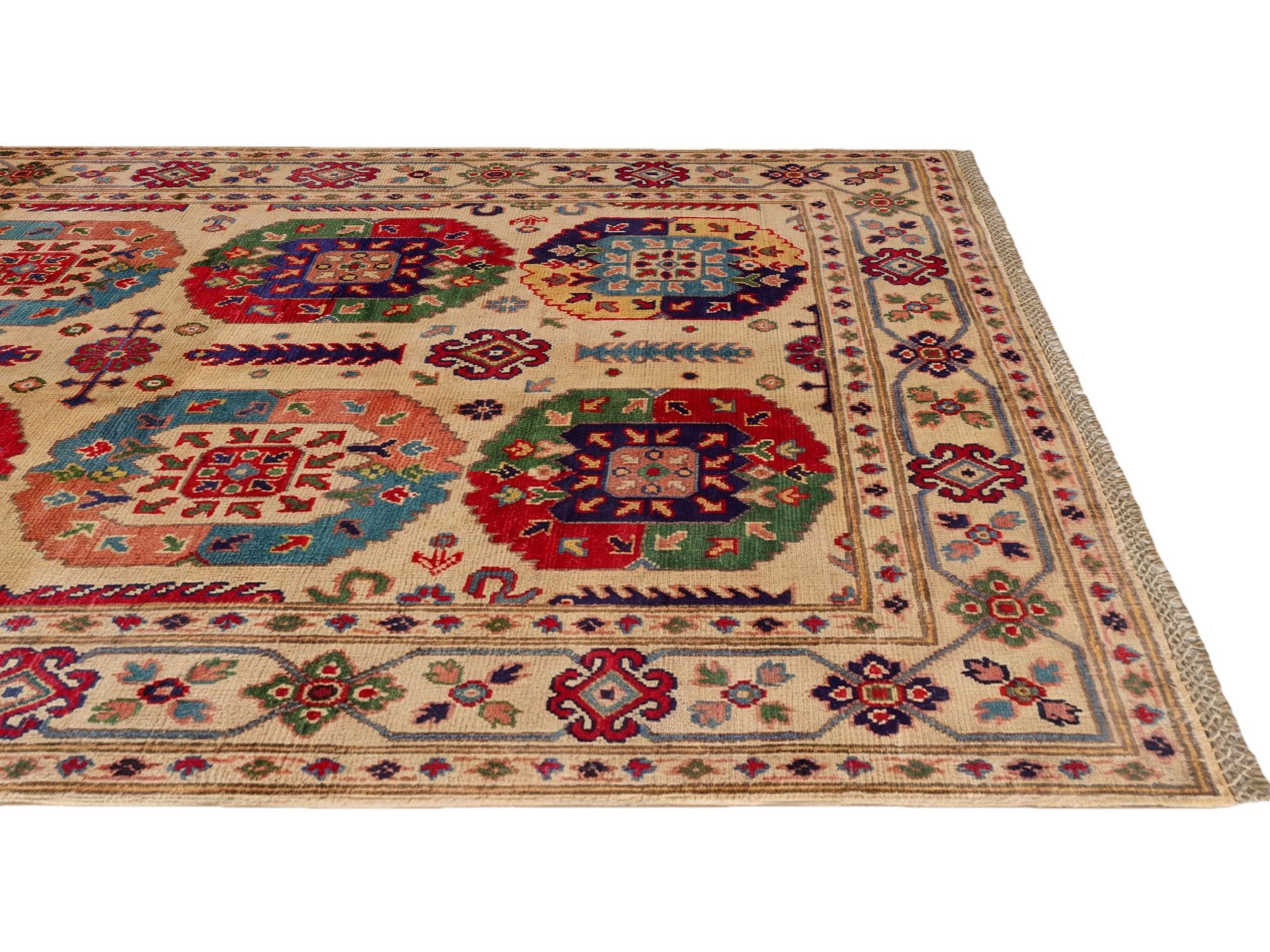 4' 1 x 6' 4 Hand Knotted Kazak Rug