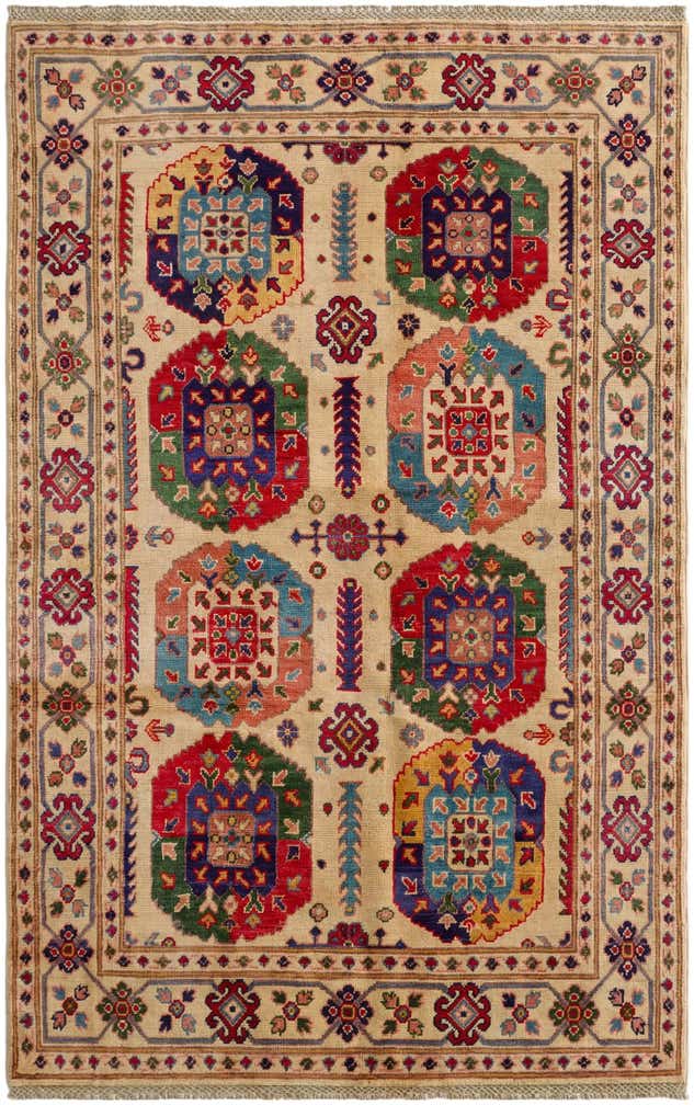 4' 1 x 6' 4 Hand Knotted Kazak Rug