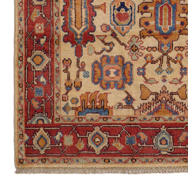 Detail image of 3' 10 x 5' 9 Hand Knotted Kazak Rug