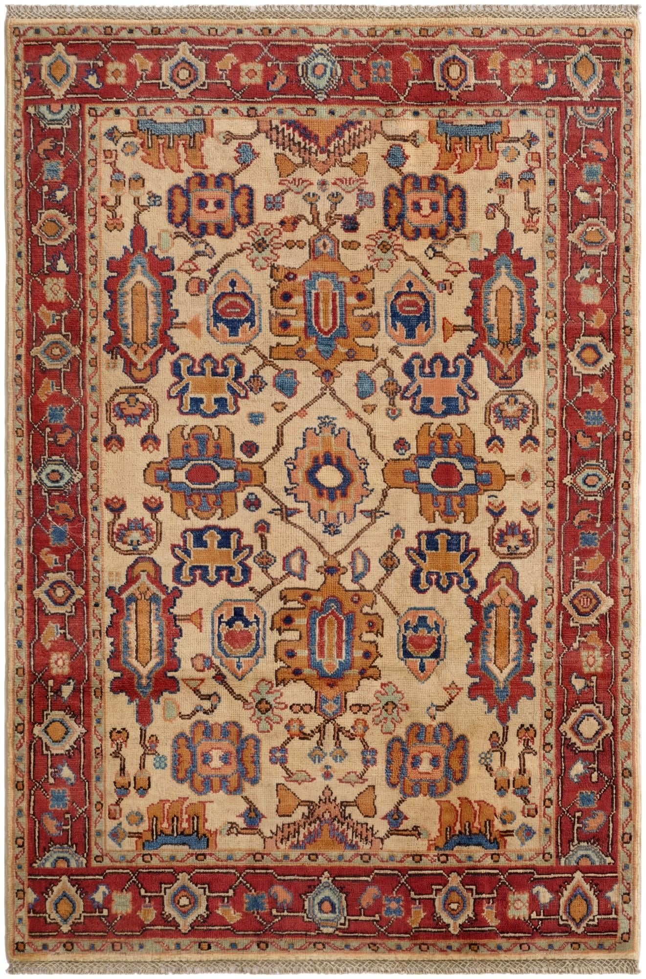 3' 10 x 5' 9 Hand Knotted Kazak Rug