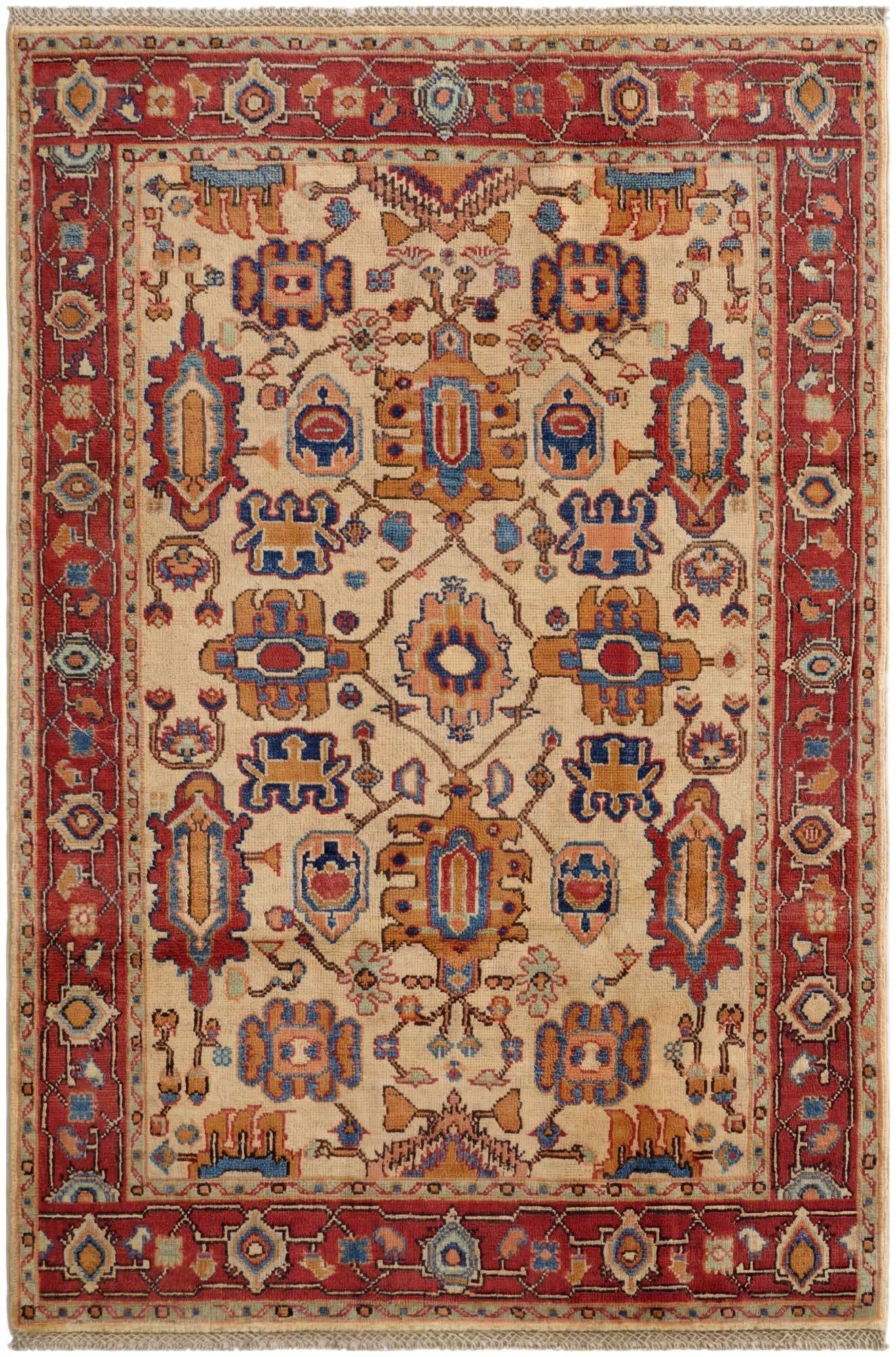 3' 10 x 5' 9 Hand Knotted Kazak Rug