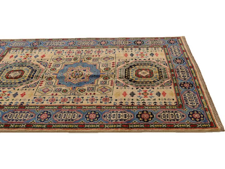 4' 1 x 5' 10 Hand Knotted Kazak Rug