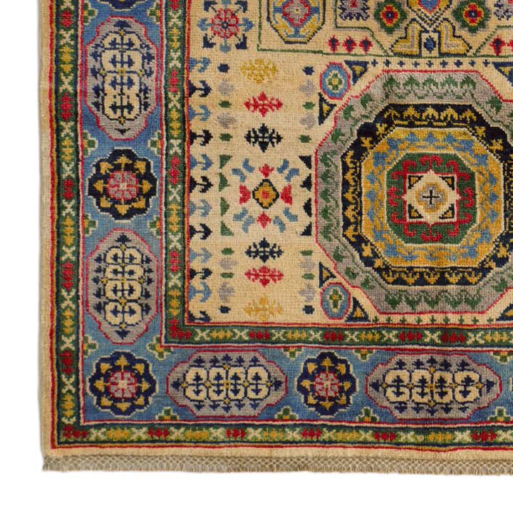 4' 1 x 5' 10 Hand Knotted Kazak Rug