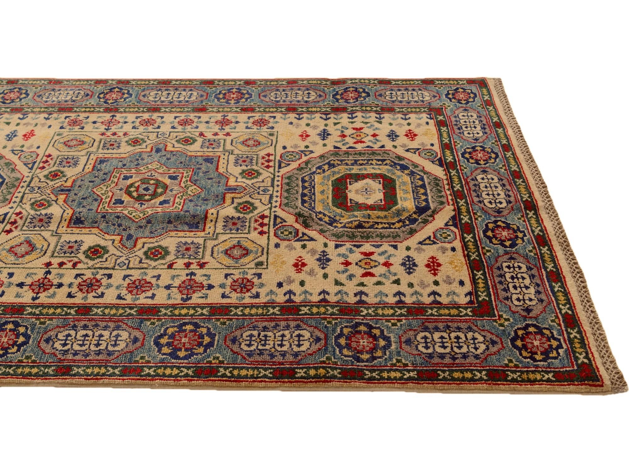 3' 11 x 5' 7 Hand Knotted Kazak Rug