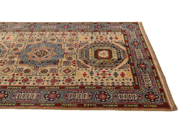 Detail image of 3' 11 x 5' 7 Hand Knotted Kazak Rug