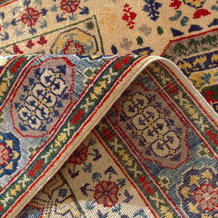 Detail image of 3' 11 x 5' 7 Hand Knotted Kazak Rug