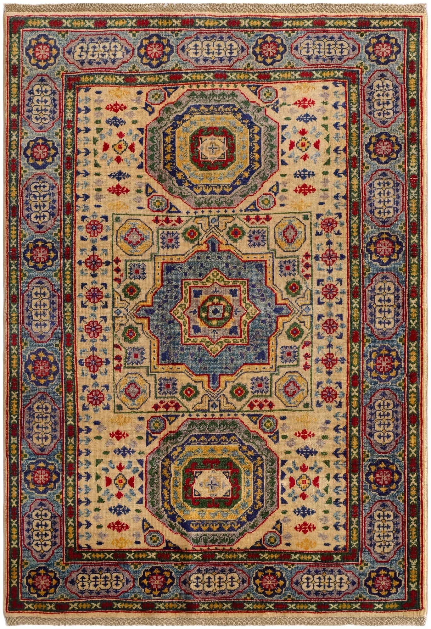 3' 11 x 5' 7 Hand Knotted Kazak Rug