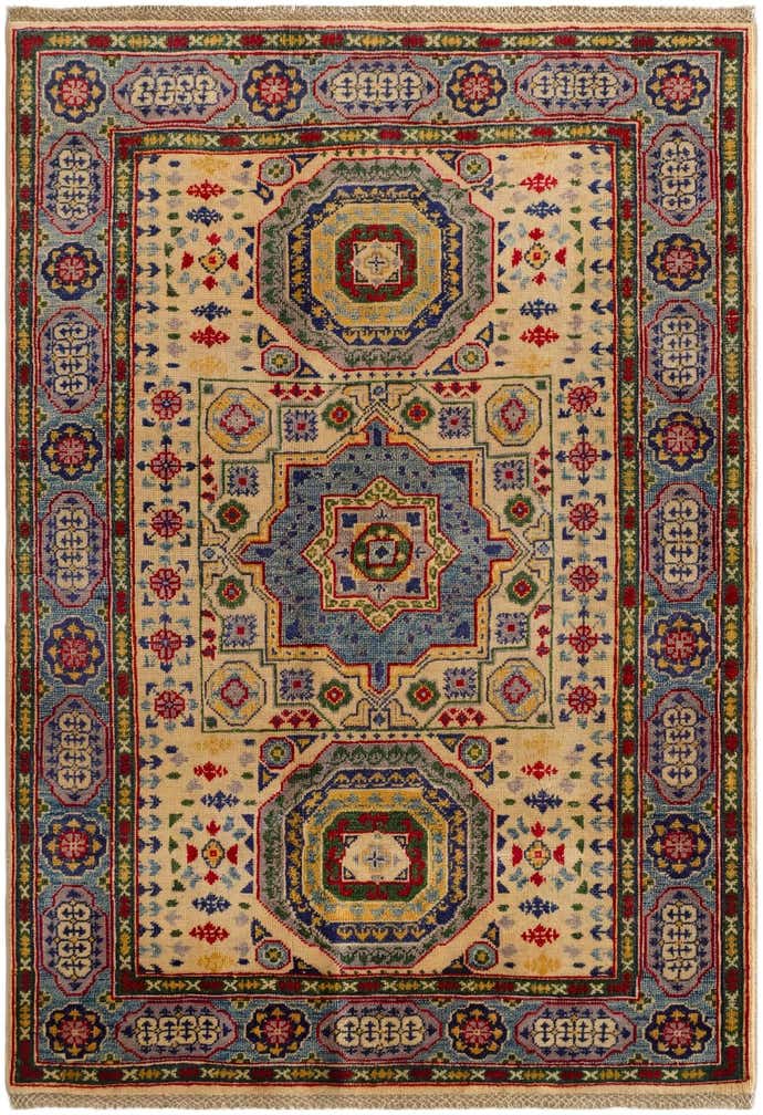 3' 11 x 5' 7 Hand Knotted Kazak Rug