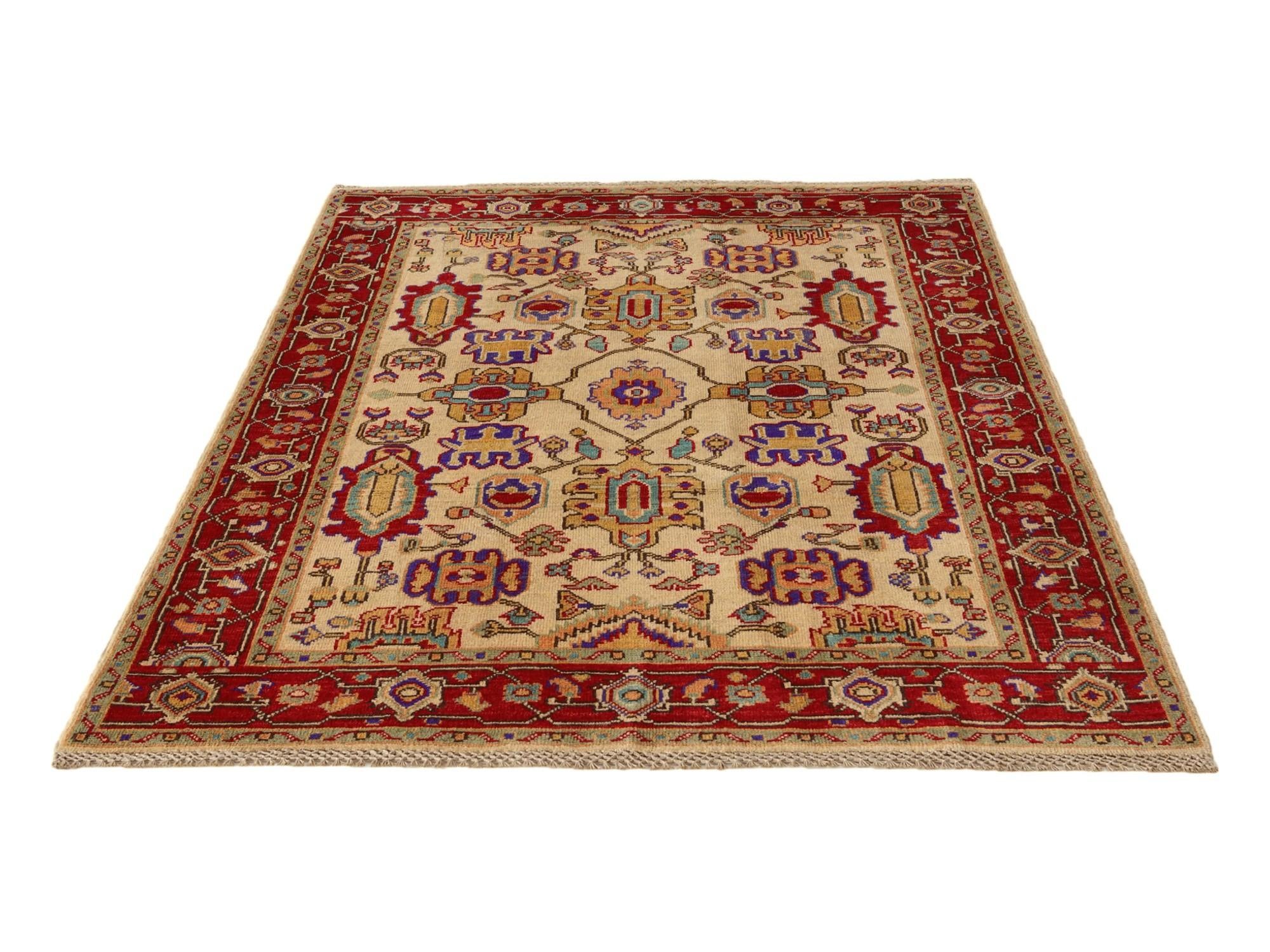 4' 1 x 6' Hand Knotted Kazak Rug