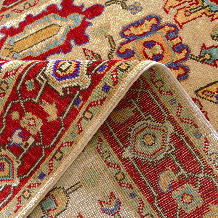 Detail image of 4' 1 x 6' Hand Knotted Kazak Rug
